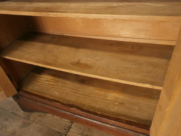 L465◆英国アンティーク◆重厚な古い木製キャビネット◆飾り棚C キャビネット 公式クラシックデモダン アンティーク家具