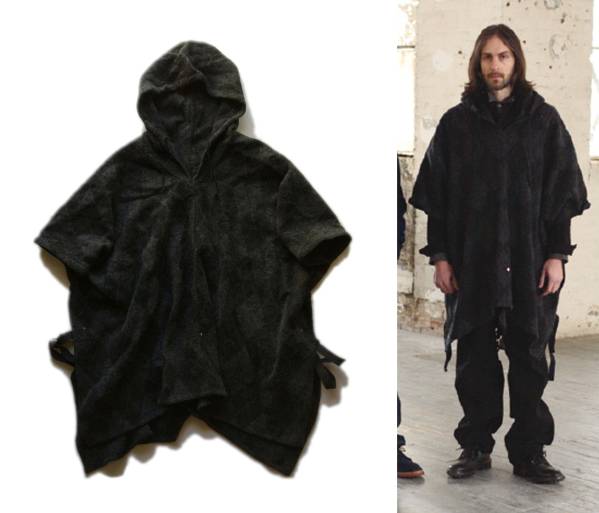 エンジニアードガーメンツ 09FW ウール ポンチョ コート マント