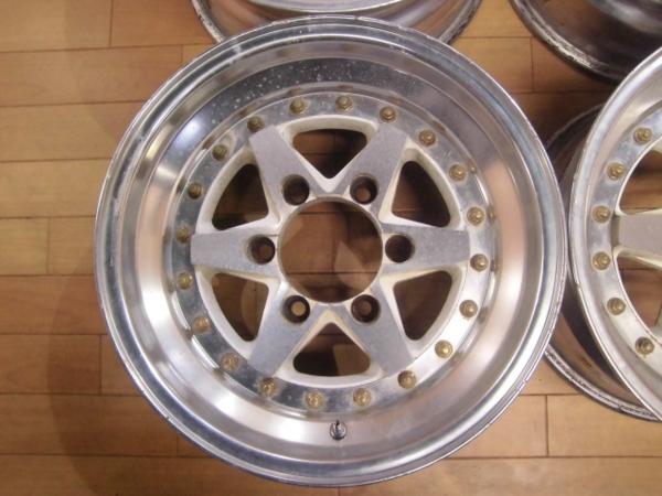 深リム SSR 6穴 ホイール 4本 6H-139.7 15インチ 7J 約-11(社外品