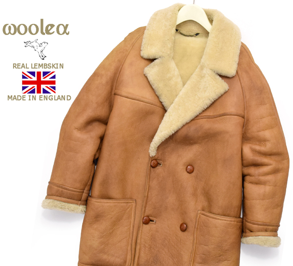 定価20万円 イギリス製 ウーリア WOOLEA 羊革 高級ムートンランチ 