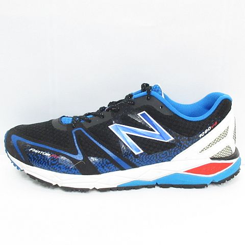 ニューバランス スニーカー ランニングシューズ 黒×青 28
