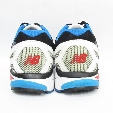 ニューバランス スニーカー ランニングシューズ 黒×青 28