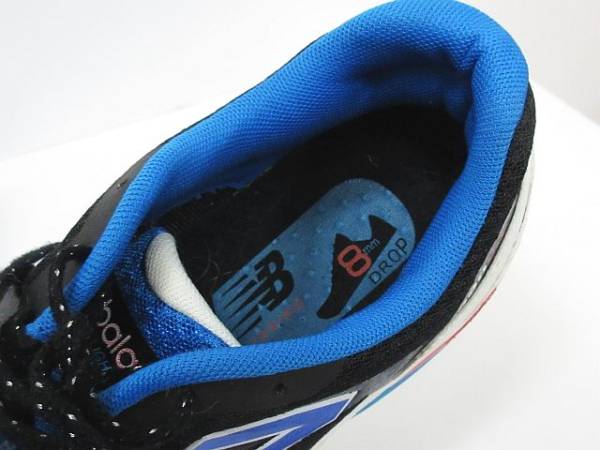 ニューバランス スニーカー ランニングシューズ 黒×青 28