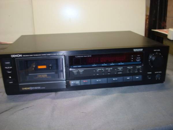 ジャンク扱い カセットデッキ リモコン、説明書付き]DENON DR-M25HX