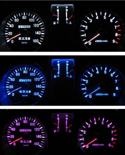 パジェロ ミニ Ｈ56Ａ　メーターLED照明1台分セット！ ホワイト