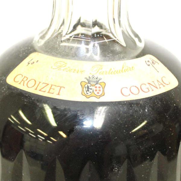★古酒 替栓付/CROIZET(クロアーゼ) バカラ ※オリ有 F7A2019