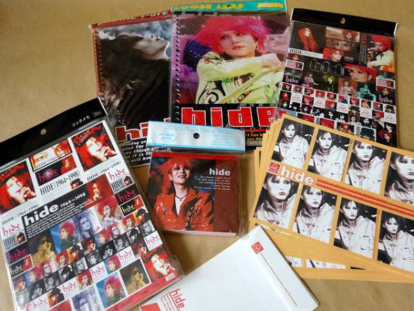 X-JAPAN hide☆ノート・メモ帳・シール入りロックメモ等グッズ色々