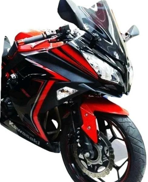 希少なH2R風!! KAWASAKI Ninja250 ウイング カナード スポイラー ブラック