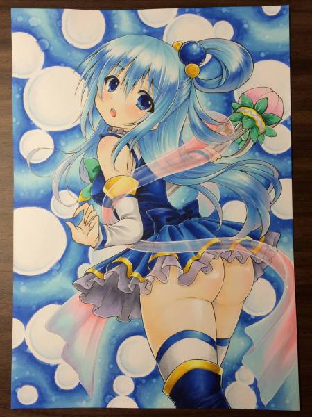 同人手描きイラスト【この素晴らしい世界に祝福を!/このすば/アクア 同人手描きイラスト【この素晴らしい世界に祝福を!/このすば/アクア