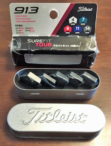 新品　タイトリスト　913　SURE FIT TOUR ウエイト　5個セット　