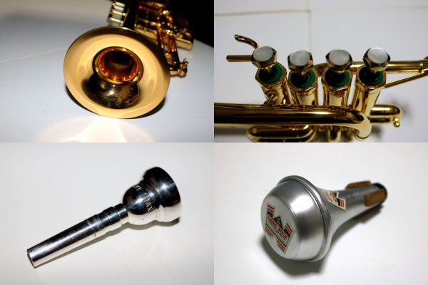 ☆Schilke シルキー ピッコロトランペット P5-4 ミュート付き 中古品