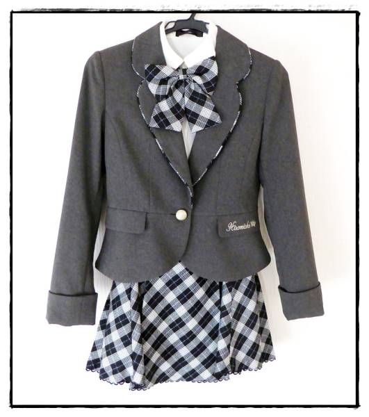 美品☆ナカノヒロミチ　フォーマルスーツ　5点セット☆150　卒業式