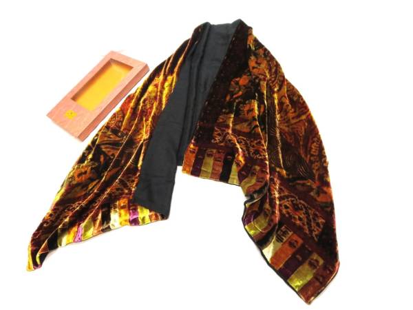 ETRO★エトロ★カシミヤ シルク ビスコース 伊製 ベロア コンビストール　