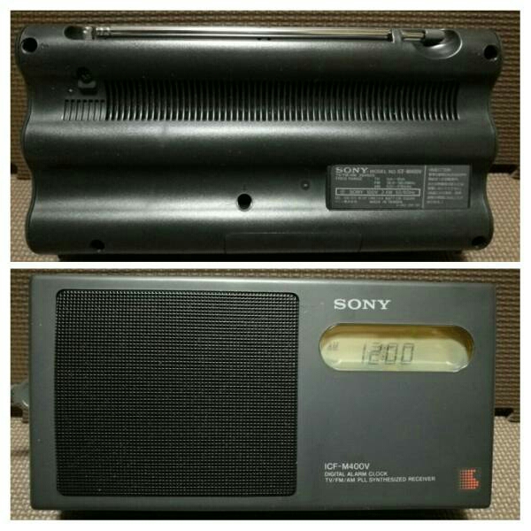 SONY ポータブルラジオ ICF-M400V FM/AM 3バンド PLLシンセサイザー