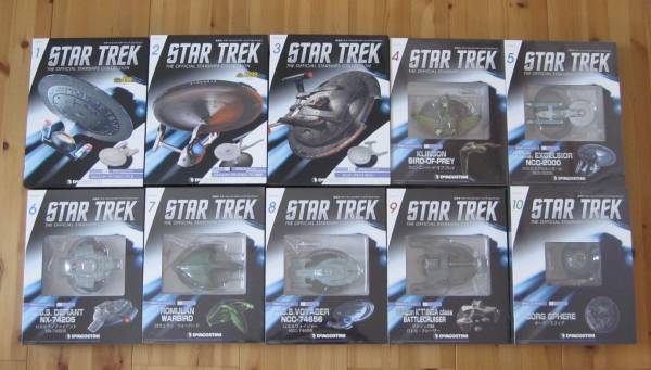 隔週刊 スタートレック・スターシップ・コレクション 1-10巻 ■未開封■ デアゴスティーニ