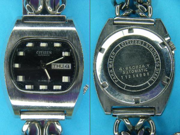 □CITIZEN 21JEWELS 自動巻き腕時計【4-650824】 T5065(シチズン 