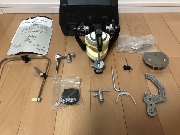 ハノー 咬合器 咬合用フォーク付歯科用顔弓 hanau フェイスボウ付 |