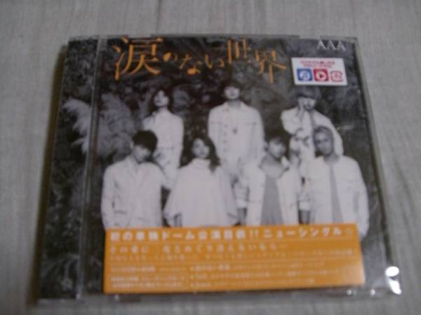 AAA / 涙のない世界 (初回盤) CD + DVD 美品_1