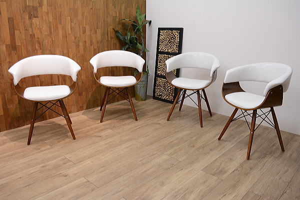 OZ125-QQ* 曲り木ダイニングチェアー4脚セット1円美品展示品北欧アウトレット新生活応援セール