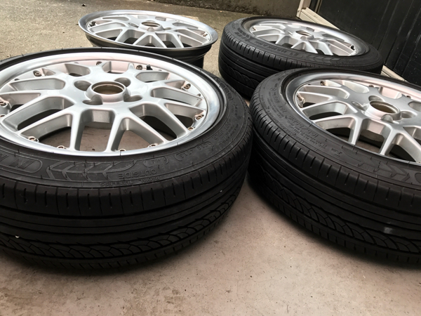 売切 BBS RX 6j+45 165/55-15 ガリ傷ないです。(ラジアルタイヤ)｜売買 