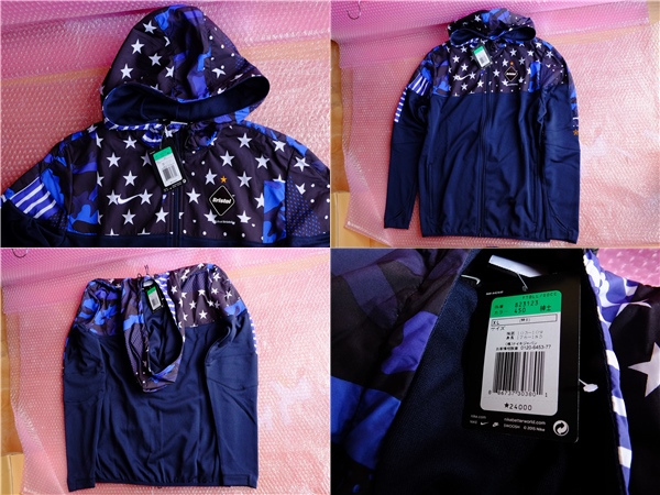 FCRB 16SS DRI-FIT KNIT FLEECE HOODY 新品 XL ドライフィットニットフリースフーディ迷彩パーカー F.C.R.B エフシーアールビー Bristol 紺