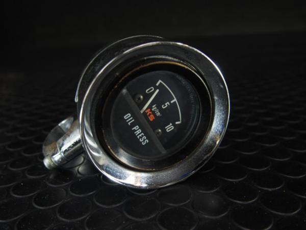 ハーレーFLHショベル.ビンテージ.メーター.オイルプレッシャー