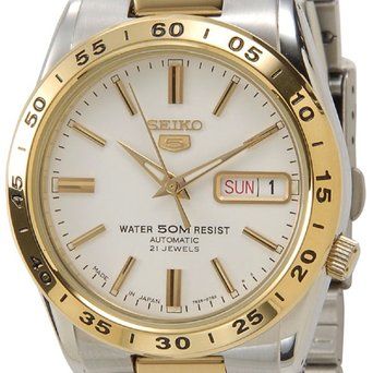 ２点以上落札で送料無料!! １円 スタート SEIKO セイコー 5 FIVE ファイブ 腕時計 自動巻き メンズ 日本製 ゴールド オートマティック