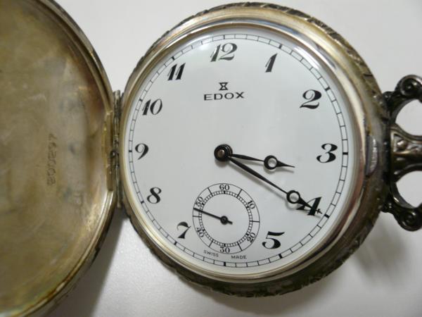 ラ☆EDOX エドックス 懐中時計 手巻き スイス製 激安 爆安 1円スタート ☆