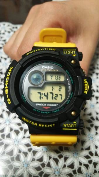 Y*o様 【希少品】DW6300-9 初代フロッグマン　イエロー　純正交換ベゼル 初代フロッグマン DW6300 カスタム自作ベゼル G-SHOCK フロッグマン