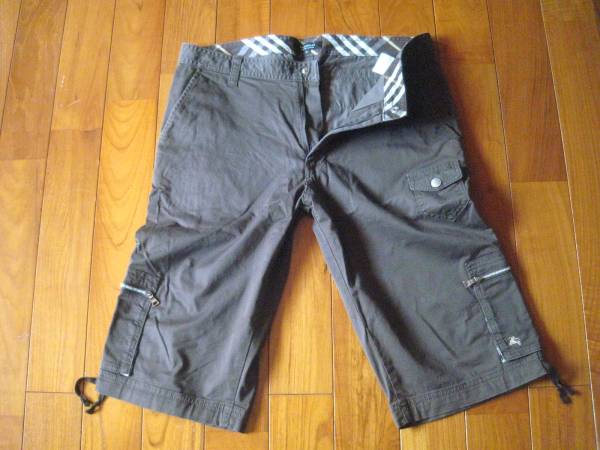 バーバリーブラックレーベル　ハーフカーゴパンツ　73　a636