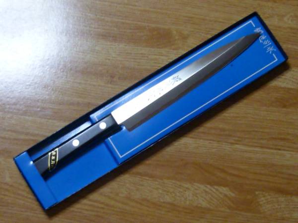 □新品□藤之光削 鍛造モリブデン ハイステンレス 柳刃包丁 約32.5cm