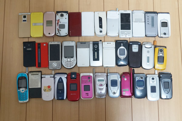 携帯電話 ガラケー 35台セット ジャンク品 まとめて が*ら様 ガラケー