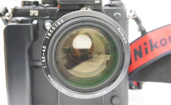 Nikon F3 一眼レフカメラ 35-105mmレンズセット □Nikon F3 35-105mm/1:3.5-4.5レンズ モータドライブ MD-4付き カメラ