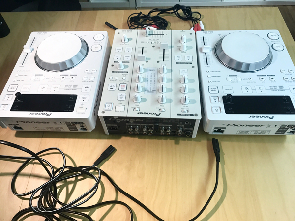 即決 パイオニア Pioneer CDJ-350 2台 DJミキサー DJM-350 中古美品完