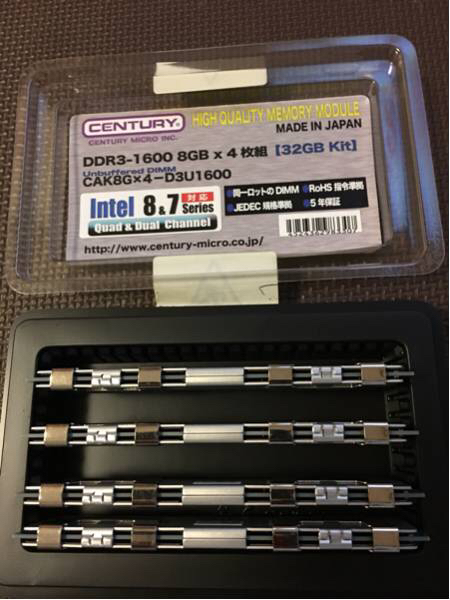 CENTURY ddr3-1600 8gb×4枚組