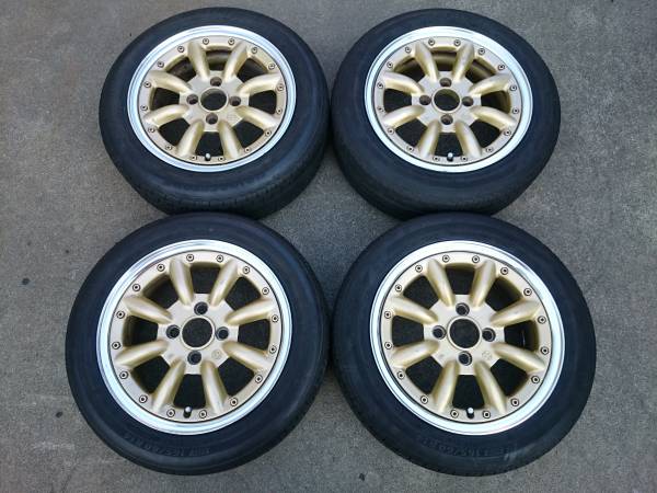 SSR ワタナベ watanabe RS-8 RS-Eight 14インチ 6J OFF+40 4H PCD100 ブリヂストン 165/60R14 山あり！エブリィ アトレー バモス等に♪