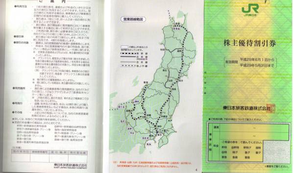 【送料無料】ＪＲ東日本株主優待券８枚