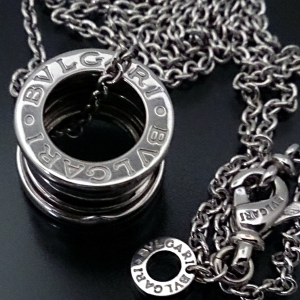 極美品 BVLGARI ブルガリ ビーゼロワン Bzero1 K18WG 750 ネックレス