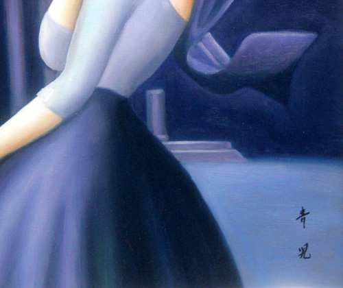 □ 東郷青児 □ 望 郷 □ 10号・肉筆油彩(人物画)｜売買された