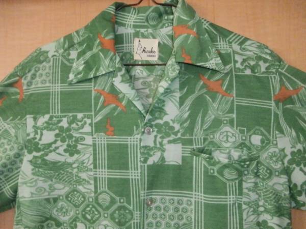 ★希少！６０ｓ７０ｓンテージ和柄アロハシャツ東洋サンサーフマイフリ４０ｓ５０ｓ