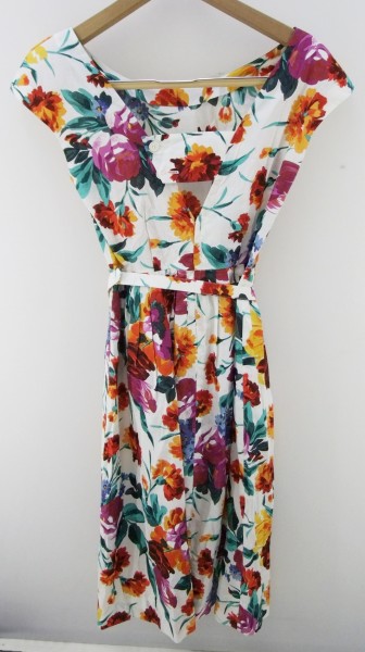 HANAE MORI ハナエモリ ベルト付き 花柄 ワンピース 9A3*1000000509007