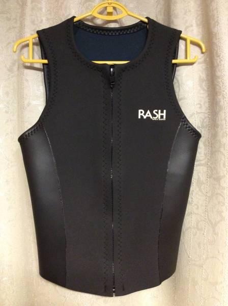RASH WETSUIT ラッシュウェットスーツ フロントジップ ベスト Lサイズ