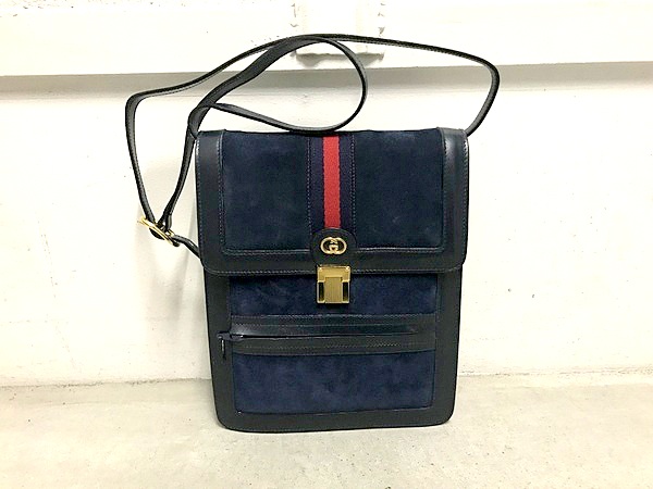 美品☆ビンテージ☆オールドグッチ☆本革レザーショルダーバッグ