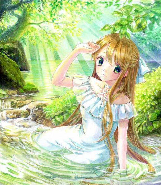 オリジナル手描きイラスト 色紙 森の木漏れ日 手描きイラスト 売買されたオークション情報 Yahooの商品情報をアーカイブ公開 オークファン Aucfan Com