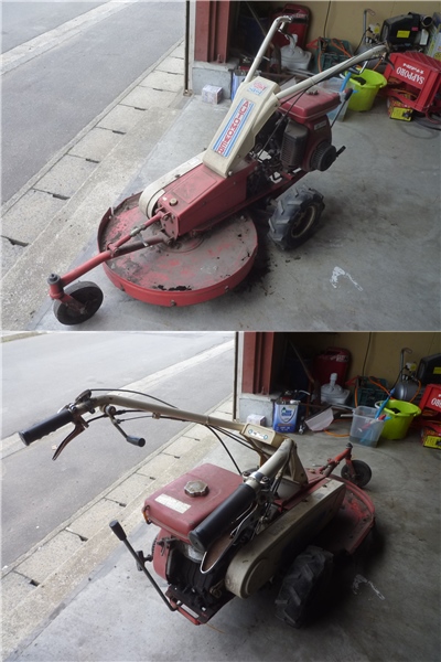 青森発 オーレック 草刈機 オートモアー AM60A エンジン始動OK 難有