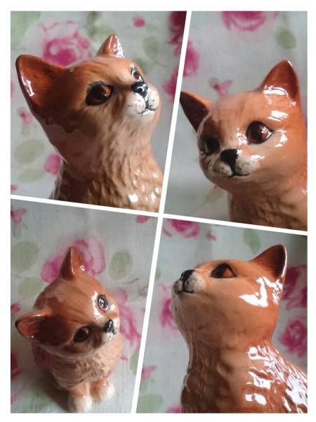 イギリス ROYAL DOULTON 茶色の猫のフィギュア ロイヤルドルトン 置物
