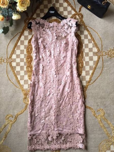 美品 TADASHI SHOJI タダシショージ Luxe お呼ばれ 女優級 愛され ドレス 初夏 結婚式 イリュージョン