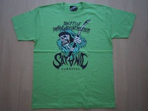 7 XL SATANIC CARNIVAL 2017 LEFLAH会場限定Tシャツpizza of deathホルモンwanimaワニマTHE BONEZ 10-FEETレフラーsimサタニックカーニバル