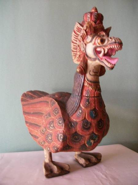 ガルダ　ガルーダ　木彫　バリ島　インドネシア　ヒンズー教　稀少　珍品