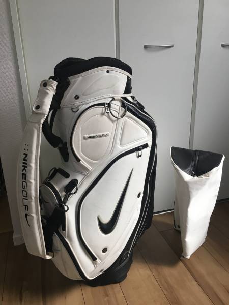 ナイキ 合皮 ホワイト 9.5型 キャディーバッグ